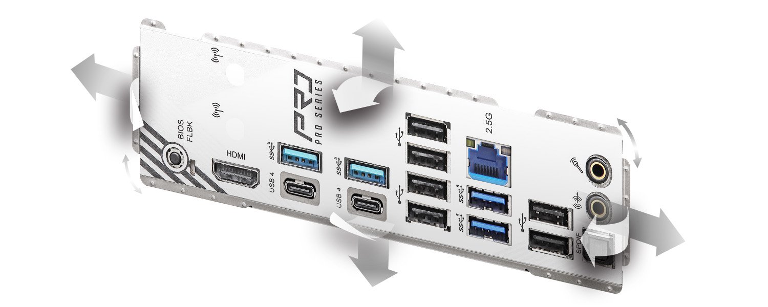 Flexible Integrated I/O Shield